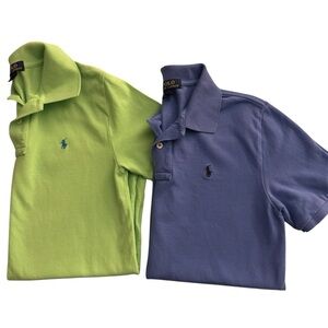 Polo by Ralph Lauren Kids Lime and Baby Blue Polo Shirt